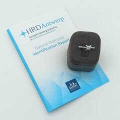 Pırlanta Tektaş Yüzük 0.30 Karat-Uluslararası HRD Sertifikalı-TTC0018