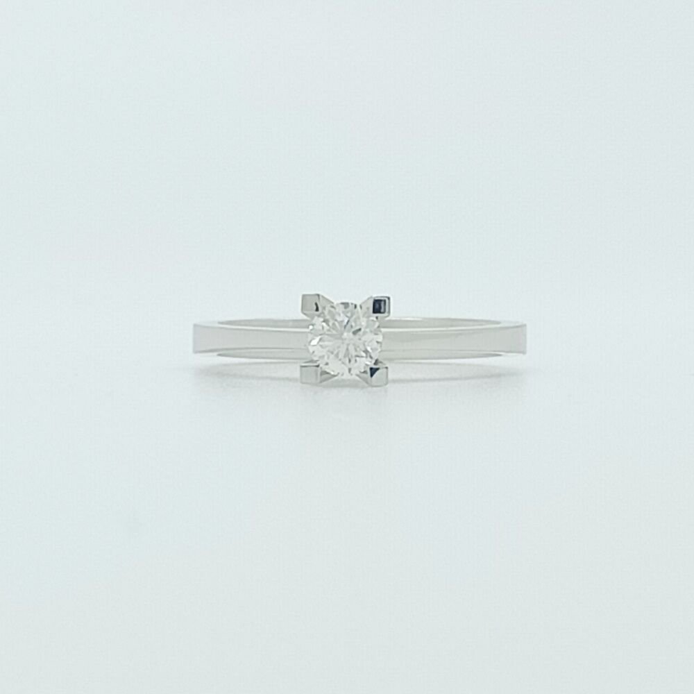 Pırlanta Tektaş Yüzük 0.30 Karat-Uluslararası HRD Sertifikalı-TTC0019