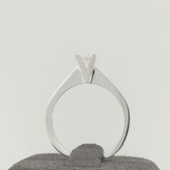 Pırlanta Tektaş Yüzük 0.30 Karat-Uluslararası HRD Sertifikalı-TTC0019