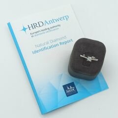 Pırlanta Tektaş Yüzük 0.30 Karat-Uluslararası HRD Sertifikalı-TTC0019