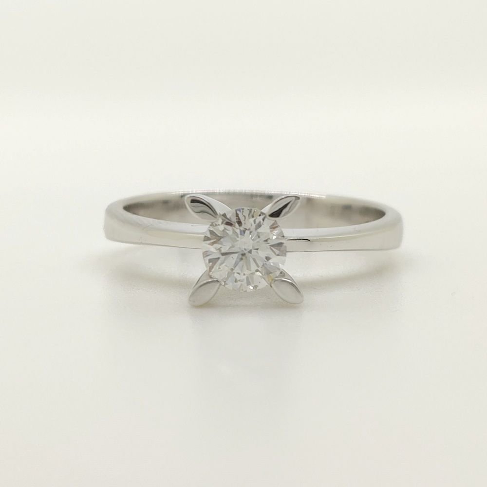 Pırlanta Tektaş Yüzük 0.45 Karat-Uluslararası HRD Sertifikalı-TTC0011