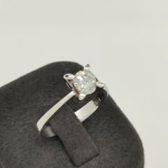 Pırlanta Tektaş Yüzük 0.45 Karat-Uluslararası HRD Sertifikalı-TTC0011