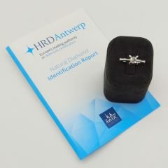 Pırlanta Tektaş Yüzük 0.45 Karat-Uluslararası HRD Sertifikalı-TTC0011