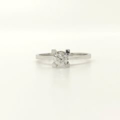 Pırlanta Tektaş Yüzük 0.40 Karat - Uluslararası HRD Sertifikalı-TTC0013