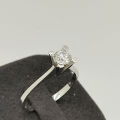 Pırlanta Tektaş Yüzük 0.40 Karat - Uluslararası HRD Sertifikalı-TTC0013