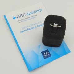 Pırlanta Tektaş Yüzük 0.40 Karat - Uluslararası HRD Sertifikalı-TTC0013