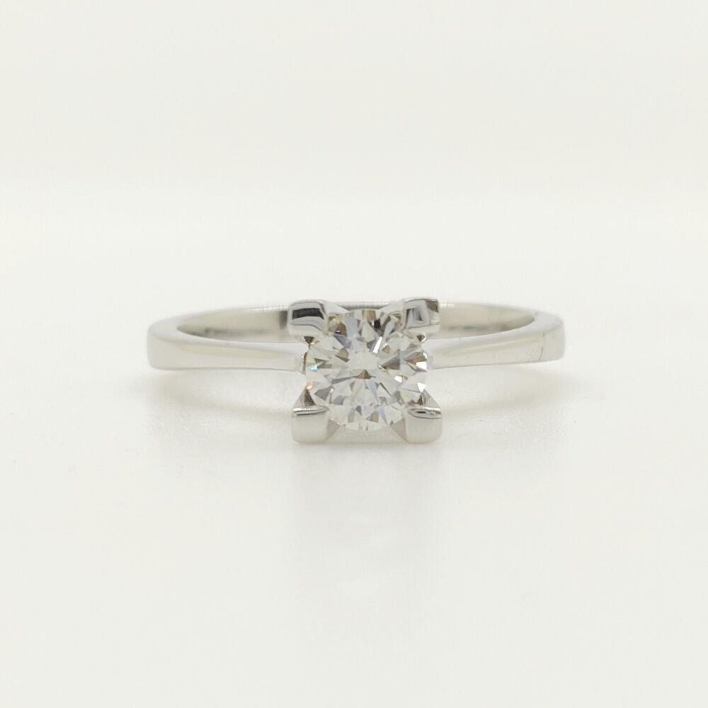 Pırlanta Tektaş Yüzük 0.50 Karat - Uluslararası HRD Sertifikalı-KU00265