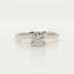 Pırlanta Tektaş Yüzük 0.50 Karat - Uluslararası HRD Sertifikalı-KU00265