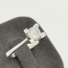 Pırlanta Tektaş Yüzük 0.50 Karat - Uluslararası HRD Sertifikalı-KU00265