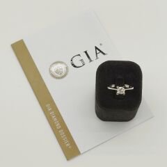 Pırlanta Tektaş Yüzük 0.60 Karat- Uluslararası GIA Sertifikalı-TTC0008