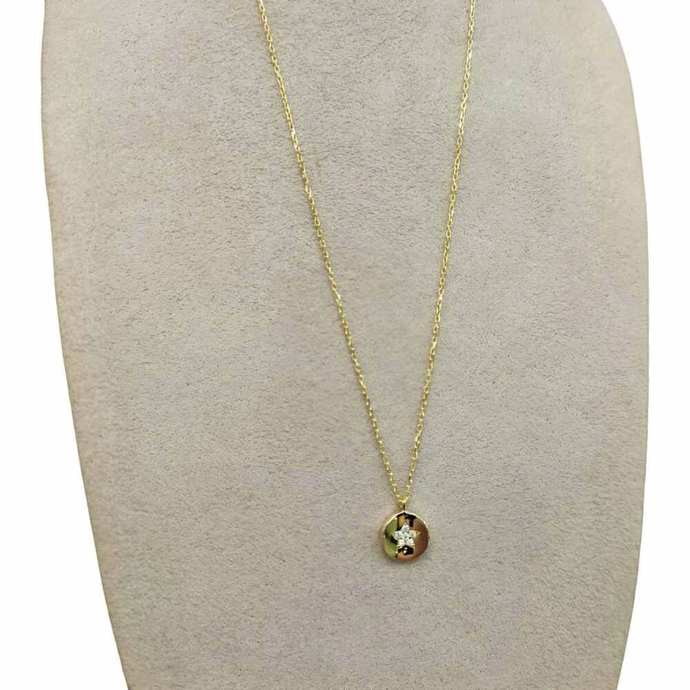 Taşlı Yıldız Kolye - KLY1060