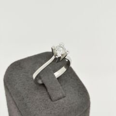 Pırlanta Tektaş Yüzük 0.40 Karat - Uluslararası HRD Sertifikalı-PYZ0490