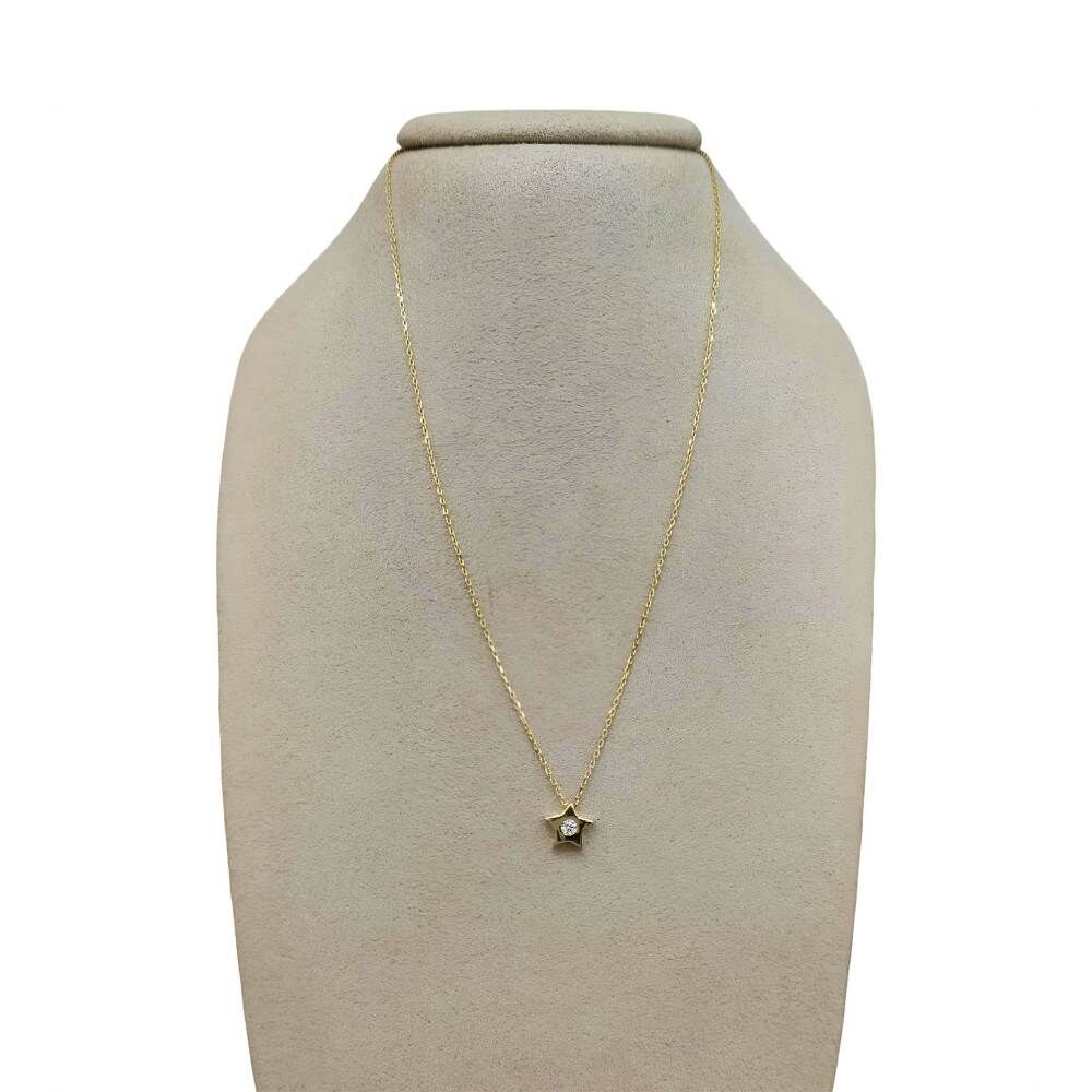 Taşlı Yıldız Kolye - KLY1058