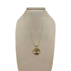 Taşlı Hayat Ağacı Kolye Ucu - KLU0700