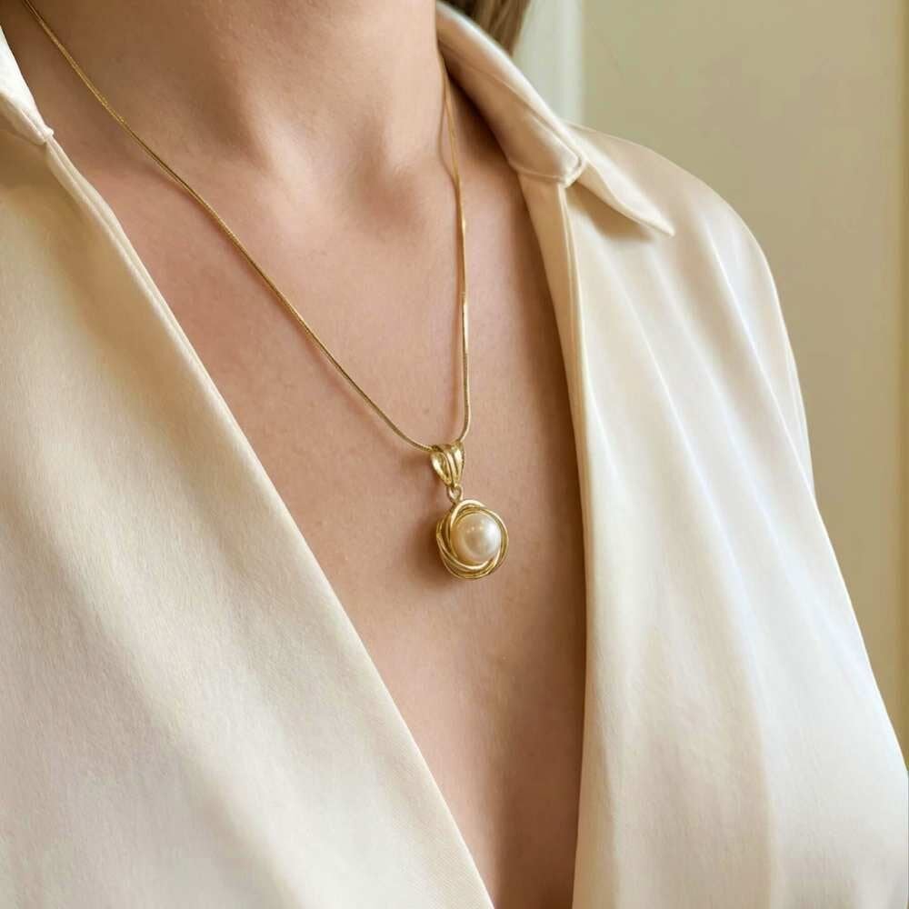 İnci Kolye Ucu - KLU0698