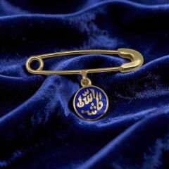 Maşallah Yazılı Bebek Yaka İğnesi - KLU0649
