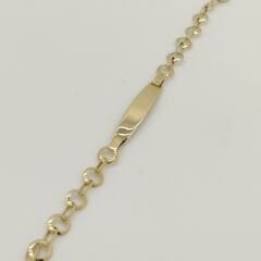 Yuvarlak Halka Zincirli Bebek Künyesi