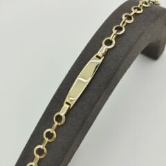 Yuvarlak Halka Zincirli Bebek Künyesi