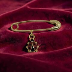 Uğur Böcekli Bebek Yaka İğnesi - KLU0621