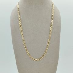 Figaro Altın Zincir İnce – 45 cm