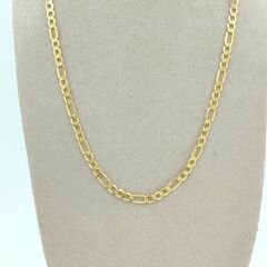 Figaro Altın Zincir İnce – 50 cm