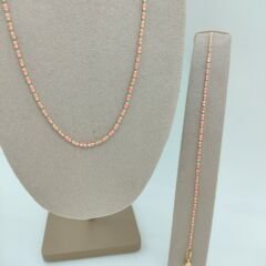 Renkli Boncuklu İnce Bileklik – Pembe Renk