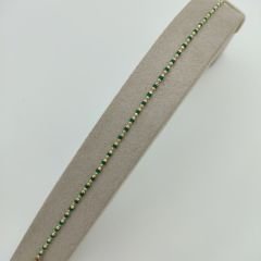 Renkli Boncuklu İnce Bileklik –Zümrüt Yeşili