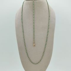 Renkli Boncuklu İnce Bileklik –Zümrüt Yeşili