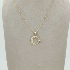 Ay Yıldız Kolye Ucu – Orta Boy