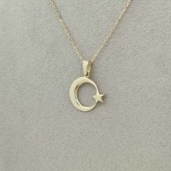 Ay Yıldız Kolye Ucu – Orta Boy