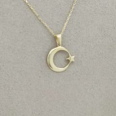 Ay Yıldız Kolye Ucu – Orta Boy