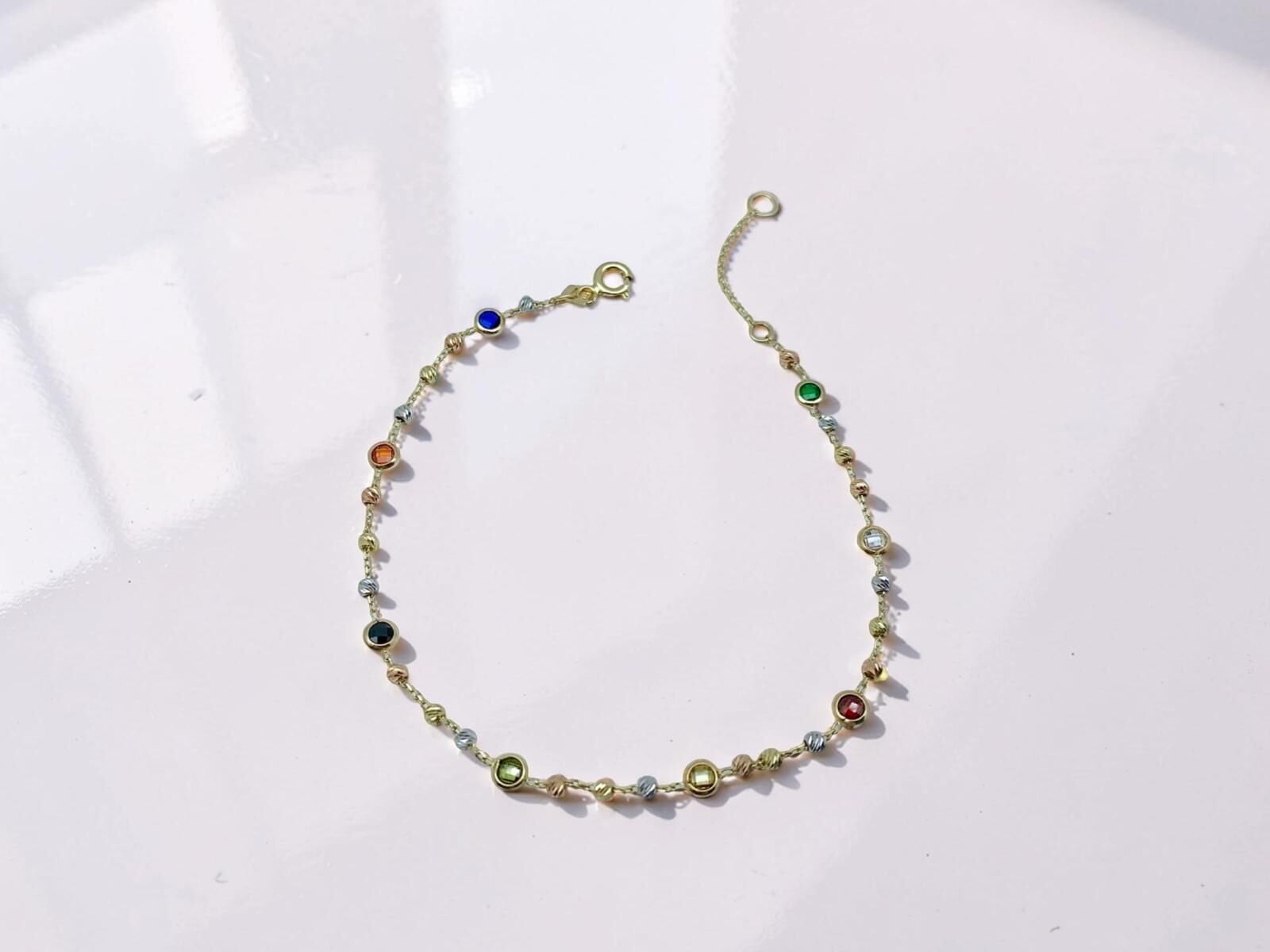 Renkli Taşlı Dorikalı Bileklik - BLK0973