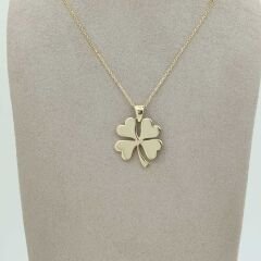 Kalın Yonca Kolye Ucu