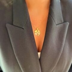 Kalın Yonca Kolye Ucu