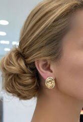 İç İçe Geçmiş Halka Küpe - KP01013