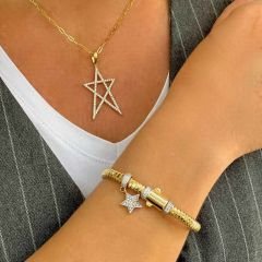 Taşlı Yıldız Figürlü Charm Bileklik – BLK0688