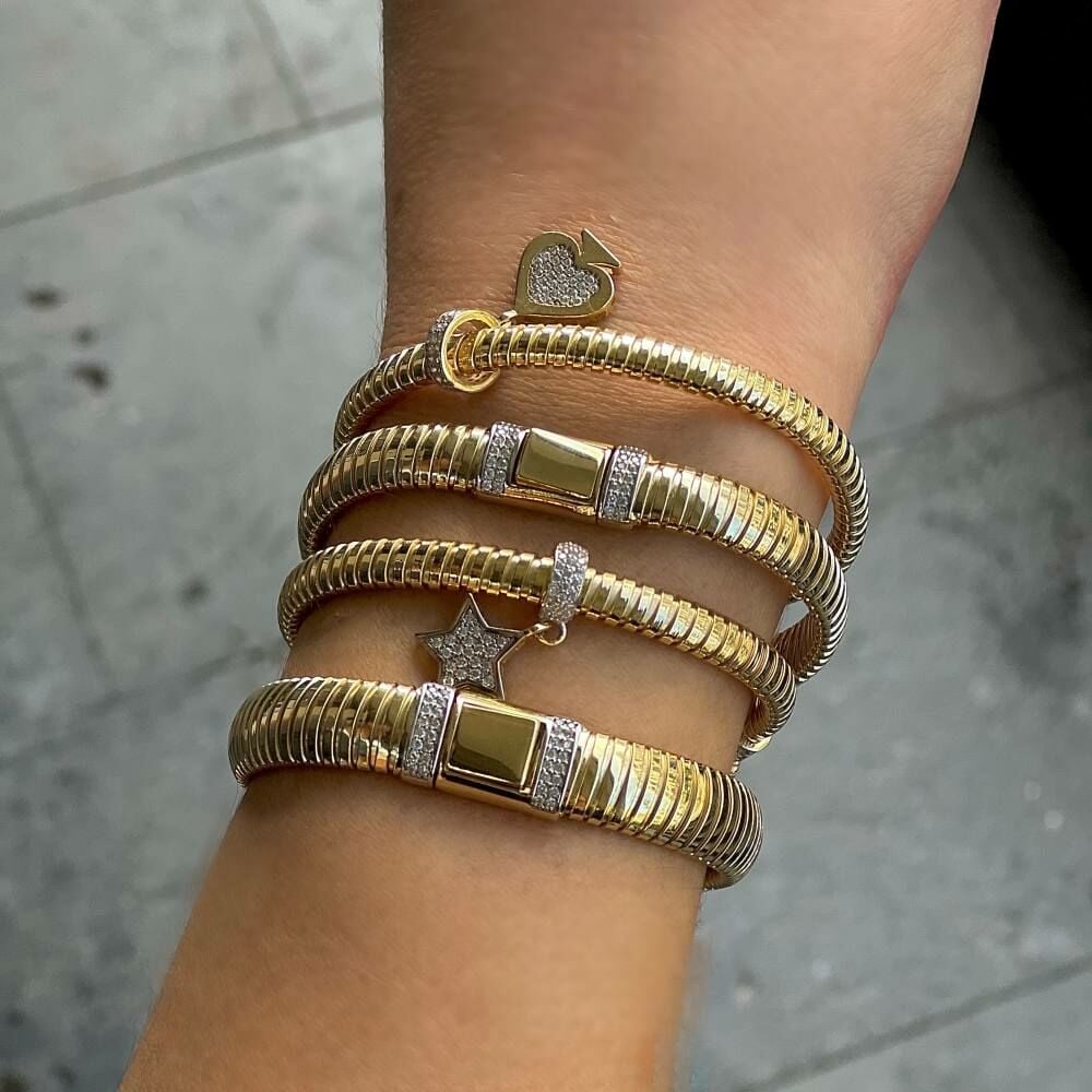 Taşlı Maça Figürlü Charm Bileklik - BLK0690