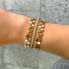 Kare Detaylı Örgü Bileklik – BLK0702