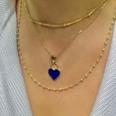 Mor Kalp Kilit Kolye Ucu – KLU0362