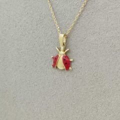 Uçan Uğur Böceği Kolye Ucu - KLU0328