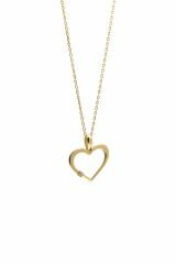 Tek Taş Kalp Kolye Ucu - KLU0523