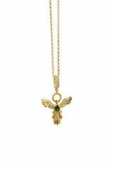 Altın Taşlı Anka Kuşu Kolye Ucu - KLU0560