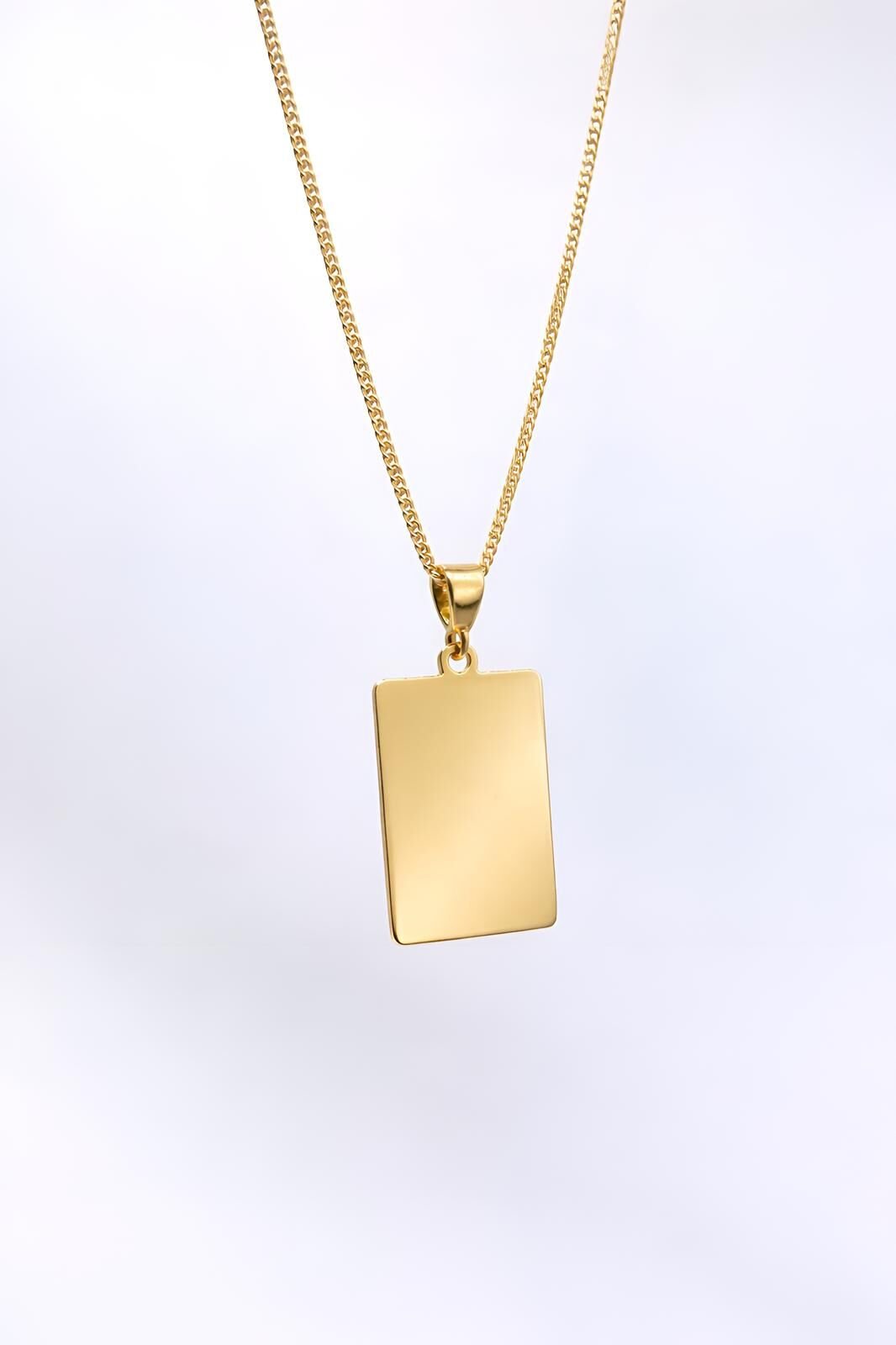 Dikdörtgen Plaka Kolye Ucu - KLU0582