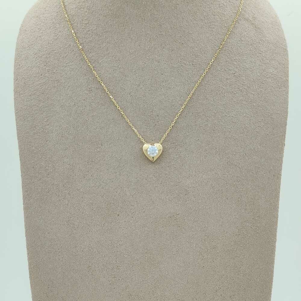 Kalp Tektaş Kolye – KLY0878