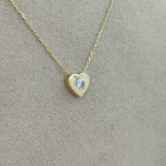 Kalp Tektaş Kolye – KLY0878