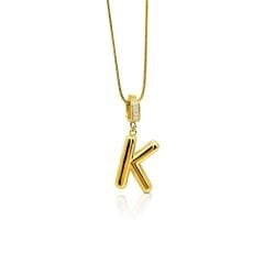 K Harfi Charm Kolye Ucu - KLU0609