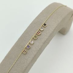 Renkli Kare Taşlı Bileklik – BLK0699