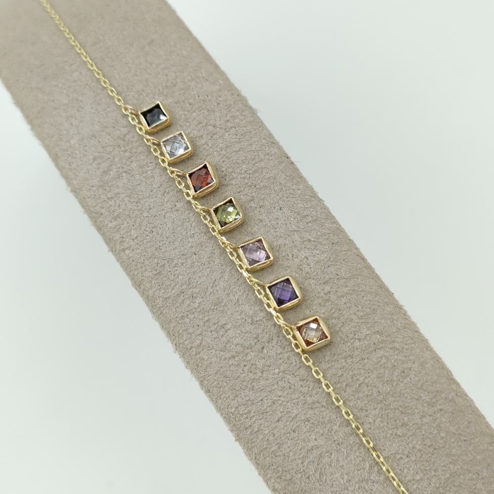 Renkli Kare Taşlı Bileklik – BLK0699