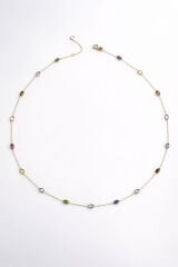 Renkli Çoklu Taşlı Kolye - KLY1005