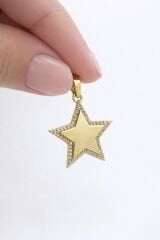 Taşlı Yıldız Kolye Ucu- KLY0766